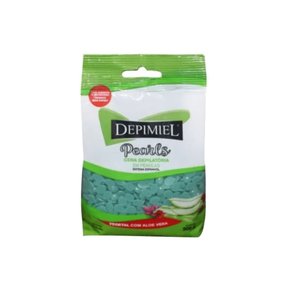 02 cera depilatoria em perolas depimiel aloe vera 200g