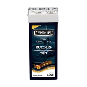 02 cera depilatoria roll on depimiel negra 100g