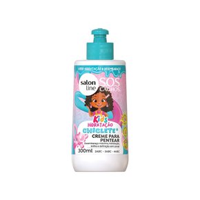 02 creme para pentear salon line kids chiclete 300ml