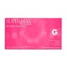01 luvas super max nitrilica rosa tam g 100 uni